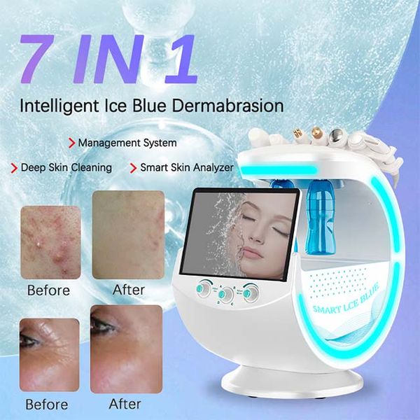 7 IN 1 Oxygen Peeling machines de microdermabrasion professionnelles machine d'élimination des cicatrices d'acné