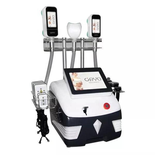 7 EN 1 Portable 360 Cryolipolyse congélation des graisses amincissant la machine Double retrait du menton combine la réduction adipeuse de la cavitation RF et le prix d'usine de l'appareil lipolaser