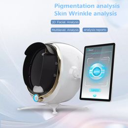 7 en 1 professionnel intelligent 3D AI scanner de peau analyse portable miroir magique visage Visia analyseur de peau machine faciale centre de beauté utilisation