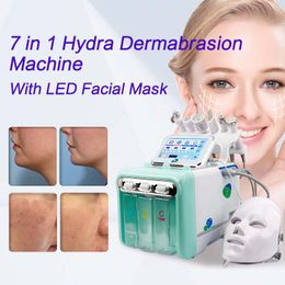 7 en 1 soins de la peau Microdermabrasion lifting Anti-rides Machine Hydro faciale LED nettoyage en profondeur