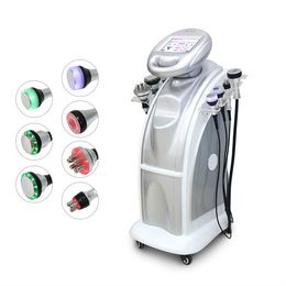 7 In 1 Slankmachine Lichaamsvorm Massager Cavitatie RF Cellulitis Verwijderen Vacuüm Roller Schoonheidsapparatuur Vet Burning Spieropbouw EM Slank contourapparaat