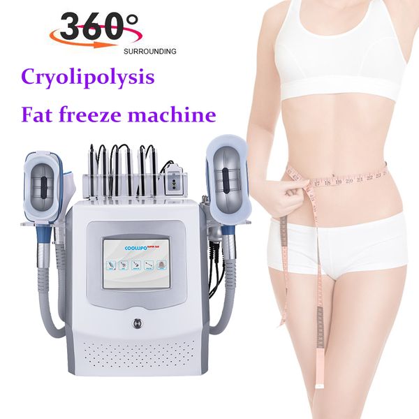 7 EN 1 machine amincissante cryolipolyse sous vide équipement de réduction de la cellulite cryolipolisis perte de graisse lipolaser diode mince