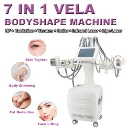 7 po vela lipolaser machine cavitation graisse dissoudre la forme du corps rf cutané resserrer les rides éliminations