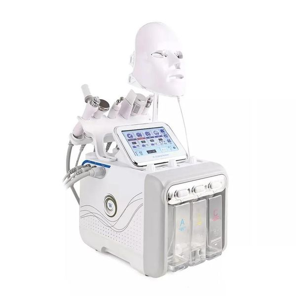 7 IN1 Époudeur pour la peau Masque LED à LED RF Bio-Lifting Spa Facial Ace Pore Cleaner Hydra Machine Skin Care Sheat