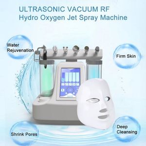 7 In1 water gezicht dermabrasie pdt masker zuurstofstraal koude hamer bio face lift ultrasone machine hydro peeling apparatuur