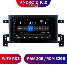 Lecteur DVD de voiture Radio 7 pouces Android 10.0 32G Navigation GPS pour Suzuki Grand Vitara 3 2005-2015 vidéo multimédia 2 din