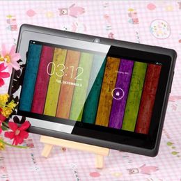 7 pulgadas capacitiva Allwinner A33 Quad Core Android 4.4 cámara dual Tablet PC 8GB ROM 512MB WiFi EPAD Youtube Facebook Google DHL