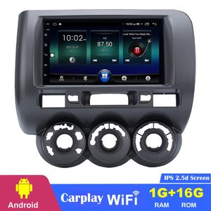 Lecteur multimédia dvd de voiture 7 pouces Android 10 Radio automatique pour HONDA Jazz manuel AC RHD 2002-2008 Bluetooth GPS WIFI 3G