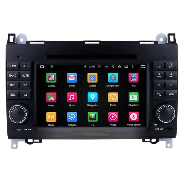 Lecteur multimédia Radio DVD de voiture 7 pouces Navigation GPS pour 2006-2012 Mercedes Benz Viano Vito W639 Audio stéréo voiture Android écran HD