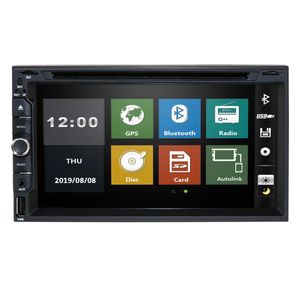 7 inch auto dvd -radiospeler Android Head -eenheid voor Universal GPS -navigatie MP5 multimedia met knoppen