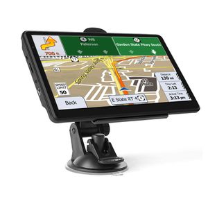 7 inch GPS -navigatie voor autolruck Navigator Gratis Europa Noord -Amerika Kaart 8GB FM HD Touchscreen 800*480