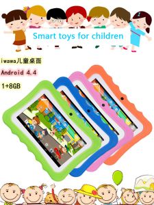 7 inch HD -scherm 1+8G Quad Core Children's Android Tablet Kid Puzzle Learning Tabletwifi met beschermende dekking kindertablet