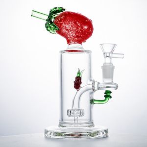 7 inch hoge kwaliteit glazen water waterbakken 14mm fruit stijl bong blauw geel groen rood oranje ananas olie dab rigs omgekeerde douchekop perc