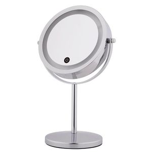 7 inch LED-make-up met ijdelheid verstelbare touch licht tafel bureau vergroten roterende dubbelzijdige ronde spiegel