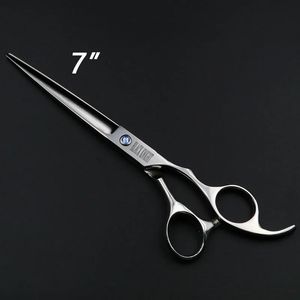 Tijeras de corte de pelo profesionales de 7 pulgadas Peluquería Peluquería Salón Pet Dog Grooming Shears BK035 231225