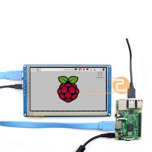 Livraison gratuite 7 pouces Raspberry pi 2/3 écran tactile LCD 7 pouces H-D-MI LCD (B) prend en charge divers systèmes Cwdfg