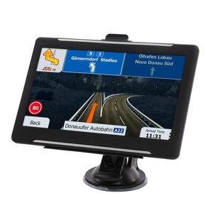 7 pouces camion voiture GPS Navigation Bluetooth mains libres sans fil AVIN GPS navigateur 800MHZ RAM256MB MP4 FM transmetteur 8GB cartes 3D