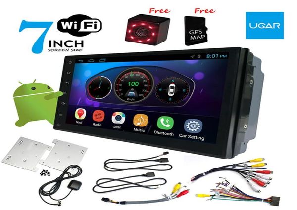 7 pouces universel Headunit Quad Core 1024600 Android voiture GPS Navigation lecteur multimédia Radio Bluetooth Wifi DVR Ready9808555