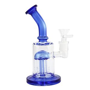 Glass Bong Hookah Fumar pipa de agua 7 pulgadas Tree Percolator Difuso Shisha Filter Beaker Bubbler W / ICE Catcher Pipes Bongs Hookahs