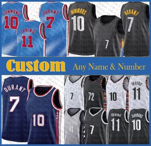 7 Kevin 11 Kyrie Durant Irving Custom Mens Basketball Jersey 10 Ben 2 Blake Simmons Griffin 1 Bruce 12 Joe Brown Harris Andre 24 Cam 21 Lamarcus Drummond Thomas Aldridge