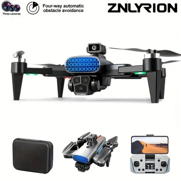 Drone plegable K90 con resistencia al viento de 7 niveles: motores sin escobillas, posicionamiento global GPS, retorno con una sola tecla, retorno de batería baja. Perfecto para regalos para principiantes y cosas para adolescentes.