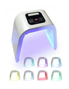 7 Licht LED Gezichtsmasker OMEGA Licht Foton Therapie Machine Voor lichaam gezicht huidverjonging Sproet Verwijdering salon schoonheid apparaat9115721