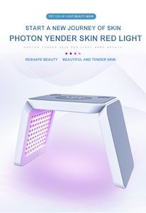 7 Licht LED Facial Mask PDT Lights Skin Therapy Beauty Machine voor Face Rejuvenation Salon Equipment DHL
