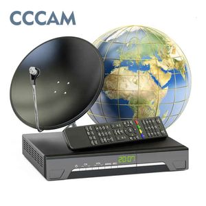 7 líneas Oscam Cccam Cline estable corte rápido Polonia Eslovaquia Europa TVP 4K C + Cable para DVB-S2 receptor de TV satelital prueba gratuita