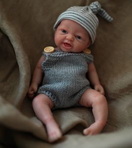 7 Micro Preemie corps complet Silicone bébé adorable poupée Henryand ZoeLifelike Mini Reborn Surprice enfants AntiStress 240119