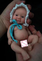 7 Micro Preemie Full Silicone Sweet Baby Doll Mia y Eli Realista Mini Reborn Surprice Niños Antiestrés 240119