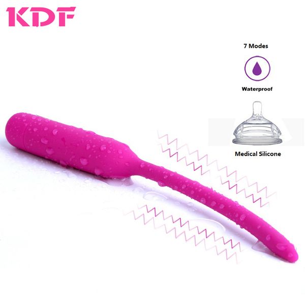 7 Modes Urètre Masturbatior Sex Toys Vibrateur Pour Hommes Stimuler Massage De La Prostate Silicone Vibrateur Adulte Jouets G Spot Vibrator Y190722