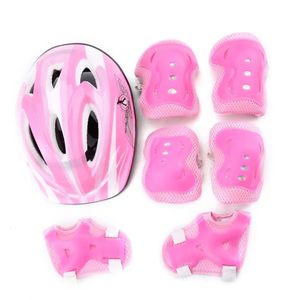 7 pcs enfants patinage équipement de protection ensembles coudières vélo planche à roulettes patinage sur glace rouleau genou protecteur pour scooter planche à roulettes 240304