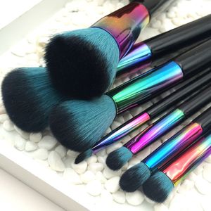 7 pièces pinceaux de maquillage ensemble ombre à paupières fond de teint femmes cosmétique poudre Blush mélange beauté maquillage outil pour débutant