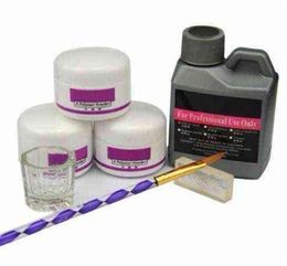 7 PCSSet Acryl Poeder Acryl Nagel Kit Kristal Polymer Acryl voor set voor manicure heeft UV -lamp nagel kunstborstel309R15992271984360