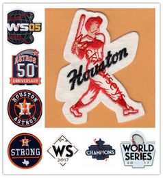 7 pièces LOT2017 WS Champions Strong Patch Houston Player Jersey Patch 2005 WS 2015 50th Anniversary Years Jersey Sleeve Patch8290843