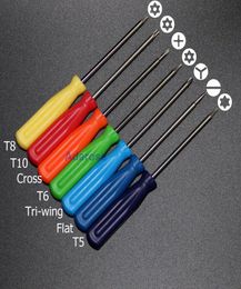 7 PIEUSETET TORX T5 T6 T8 T10 CROSS Triwing Flat Shage Temps Repair Talle Repair Toal OUT ou Xbox 3601087051