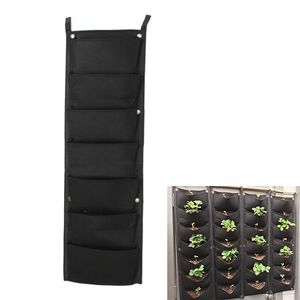 7 poches mur jardin suspendu sacs de plantation vertical extérieur intérieur planteur sacs Y200709