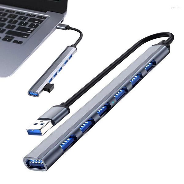 Câble d'extension multi-adaptateur haute vitesse à 7 ports USB 3.0 pour les ports d'ordinateur portable d'ordinateur de bureau
