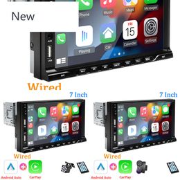 7 "Car Radio 1 Din Carplay Android Auto MP5 Multimedia Player Touch Screen FM AUX Entrée Bluetooth USB Mirror Link Universal