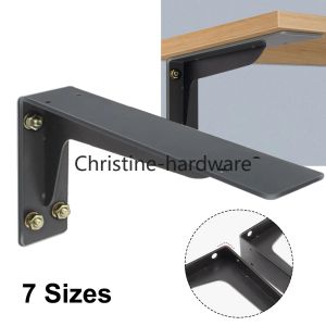 7 tailles Triangle Pliage Angle Bracket Heavy Support Réglable Ajustement de table Mur Mur