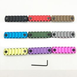 7 Slots Keymod Rail Sectie Picatinny Mount Adapter Rails Segment_Black/Rood/Tan/Blauw/Roze/grijs/Paars/Grasgroen/Olijfgroen Kleur