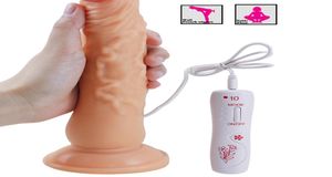 7 speed afstandsbediening Realistische dildo vibrator zuignap Grote Penis Vibrator Voor Vrouw Masturbatie climax Strapon Volwassen Speelgoed Y16886242
