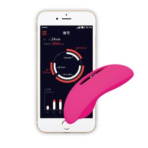 7 velocidades Candy Clitoris Massaje Panteras port￡tiles Aplicaci￳n de huevo vibrante Vibrador inteligente Control inal￡mbrico G Spot Vibrator