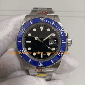 7 Style Automatic Watch Men's 41 mm Luminous Black Dial Blue Ceramic Bezel 904L Steel Bracelet V12 Versie Cal.3235 Bewegingsduik Glidelock Clasp -horloges