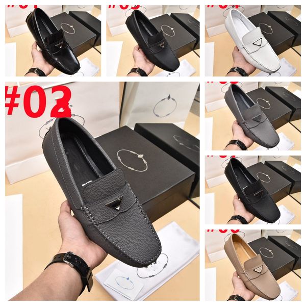 7 Estilo Otoño Zapatos casuales de diseñador de lujo Zapatos de mocasín para mujer Mocasines de cuero cepillado de chocolate zapatillas de deporte de marca plana plataforma de charol negro Tamaño 38-46
