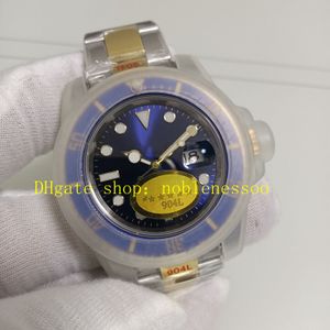 7 stijl automatisch herenhorloge heren 40 mm 116613 blauwe wijzerplaat lichtgevende keramische bezel 18K geel goud 2-kleurige 904L stalen armband V12 Cal.3135 beweging duiksporthorloges