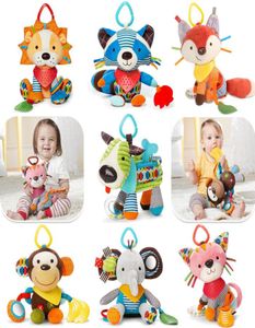 7 Styles bébé hochet cloche bébé infantile berceau poussette suspendus jouet mignon dessin animé animaux en peluche Pacify Dolls2930362