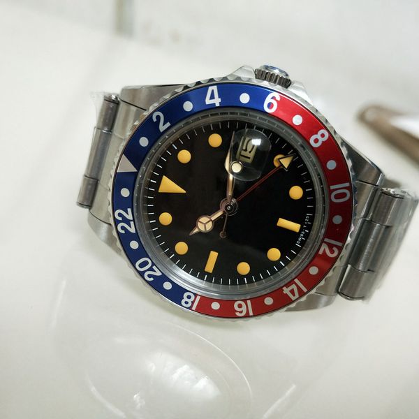 7 estilos BP Watch Retro Feeling Mensor Mens Watch 2813 40mm 16710 Relojes automáticos Relojes antiguos de la pulsera negra para hombres de la pulsera