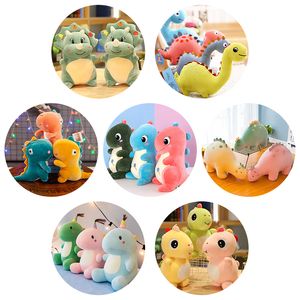 7 estilos nuevo dinosaurio suave almohada muñeca lindo dinosaurio juguetes de peluche regalos para niños
