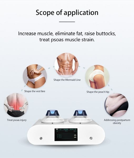 7 Tesla 2 Poignées Minceur Machine EMS Stimulation Musculaire Massage Neo 3000W Perdre Du Poids RF Coussinets Pelviens En Option Enlèvement De Graisse Focalisé Butt Lift